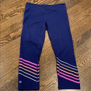 Navy blue Athleta capris